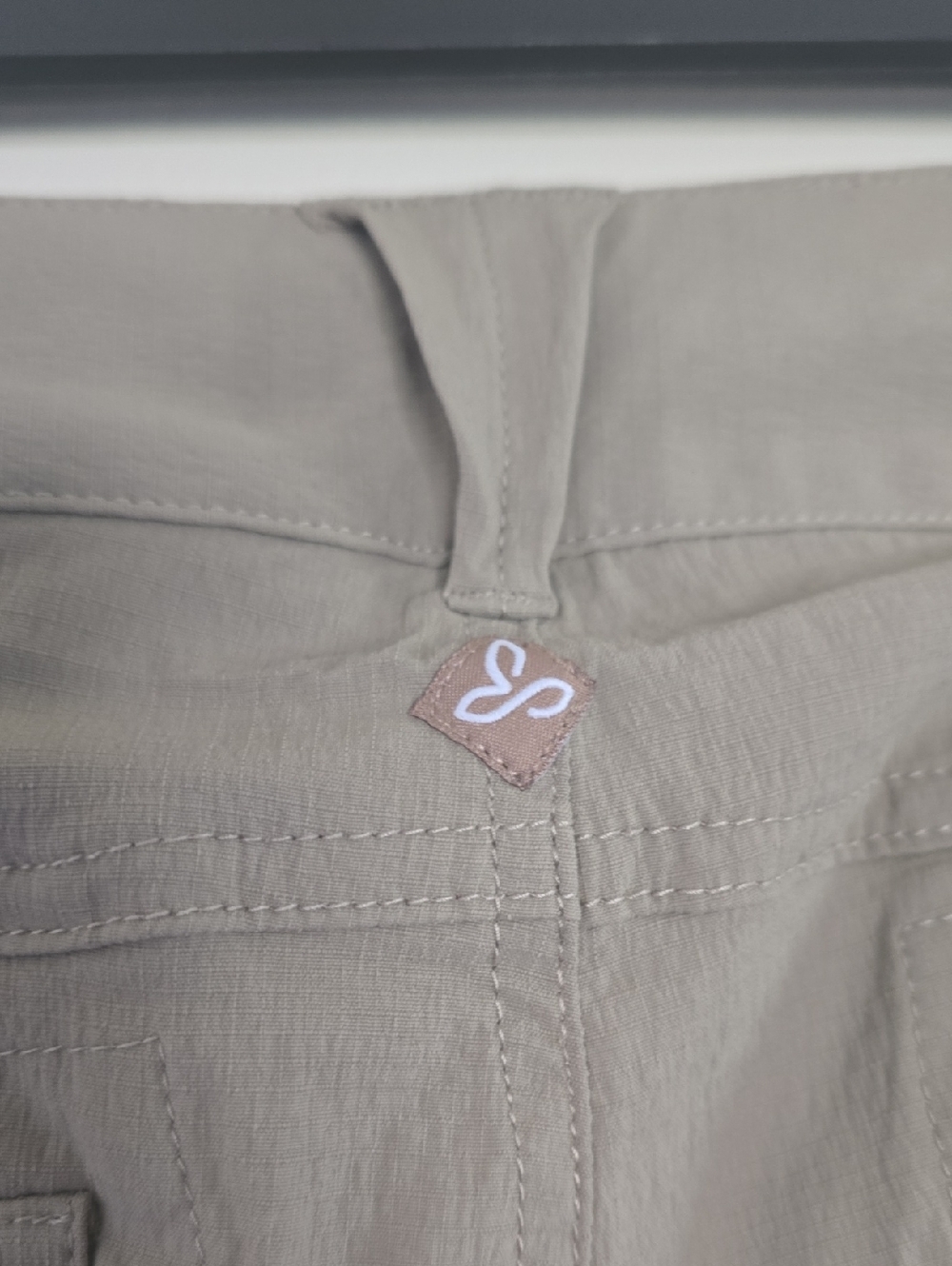 prAna Sage Convertible Pant Women's-Dark Khaki Hiking Pants Sz 10 - Picture 15 of 16